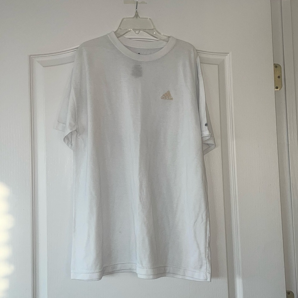 Adidas Mens white T shirt size Large